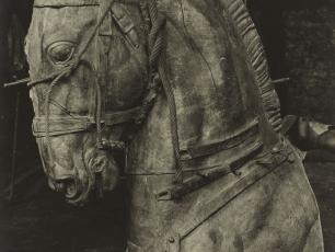 Fonte de la tête du cheval du Monument au Général Alvear