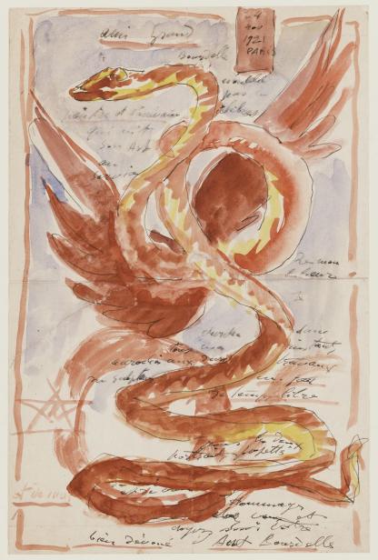 Lettre de Bourdelle [à Jacques Emile Blanche]