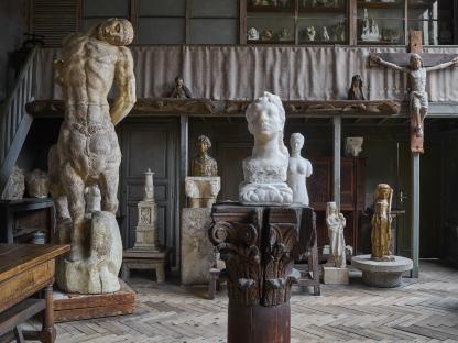 Vue de l'atelier de sculpture
