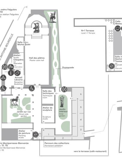 Plan guide du musée Bourdelle