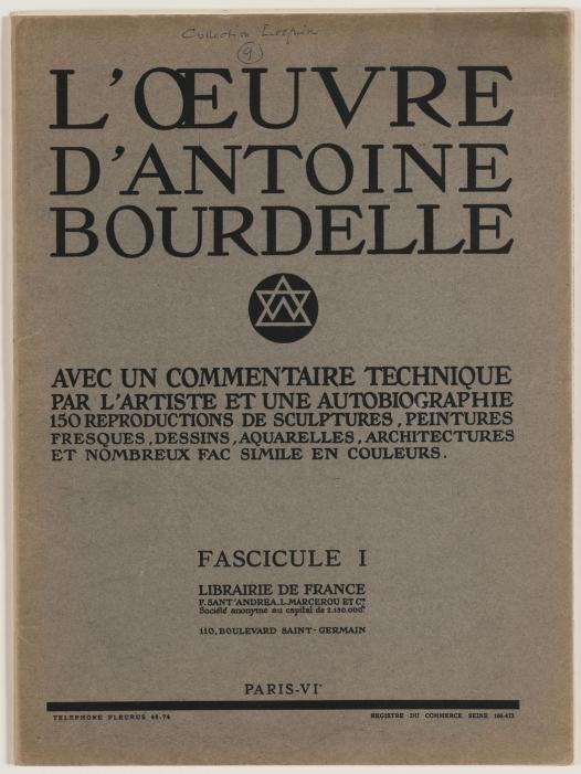 Couverture de l'OEuvre d'Antoine Bourdelle