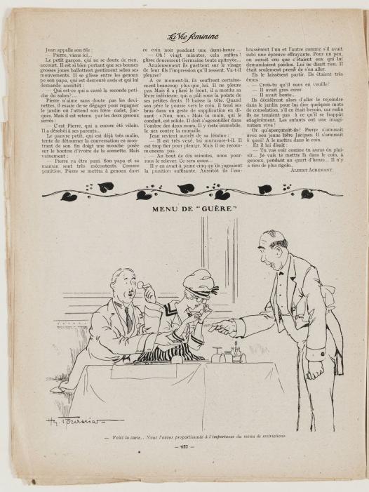 Page de la revue La Vie féminine