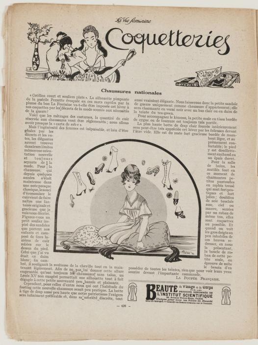 Page de la revue La Vie féminine