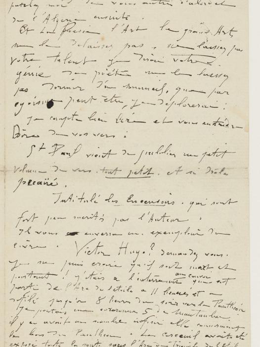 Lettre autographe signée à de chers amis [Monsieur et Madame Dispan]