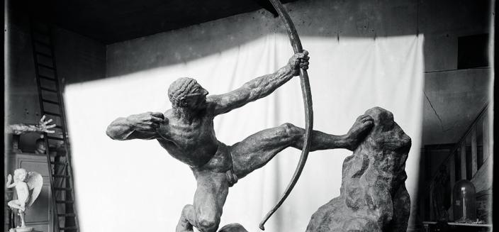 herakles archer dans l'atelier