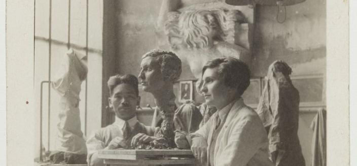 Anonyme, "Takashi Shimizu et Violette Heymann", s.d.