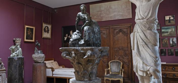 Intérieur de l'atelier de peinture