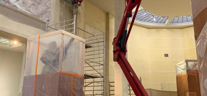 Opération de laser embarqué dans une nacelle